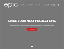 Tablet Screenshot of epicproductionsllc.com